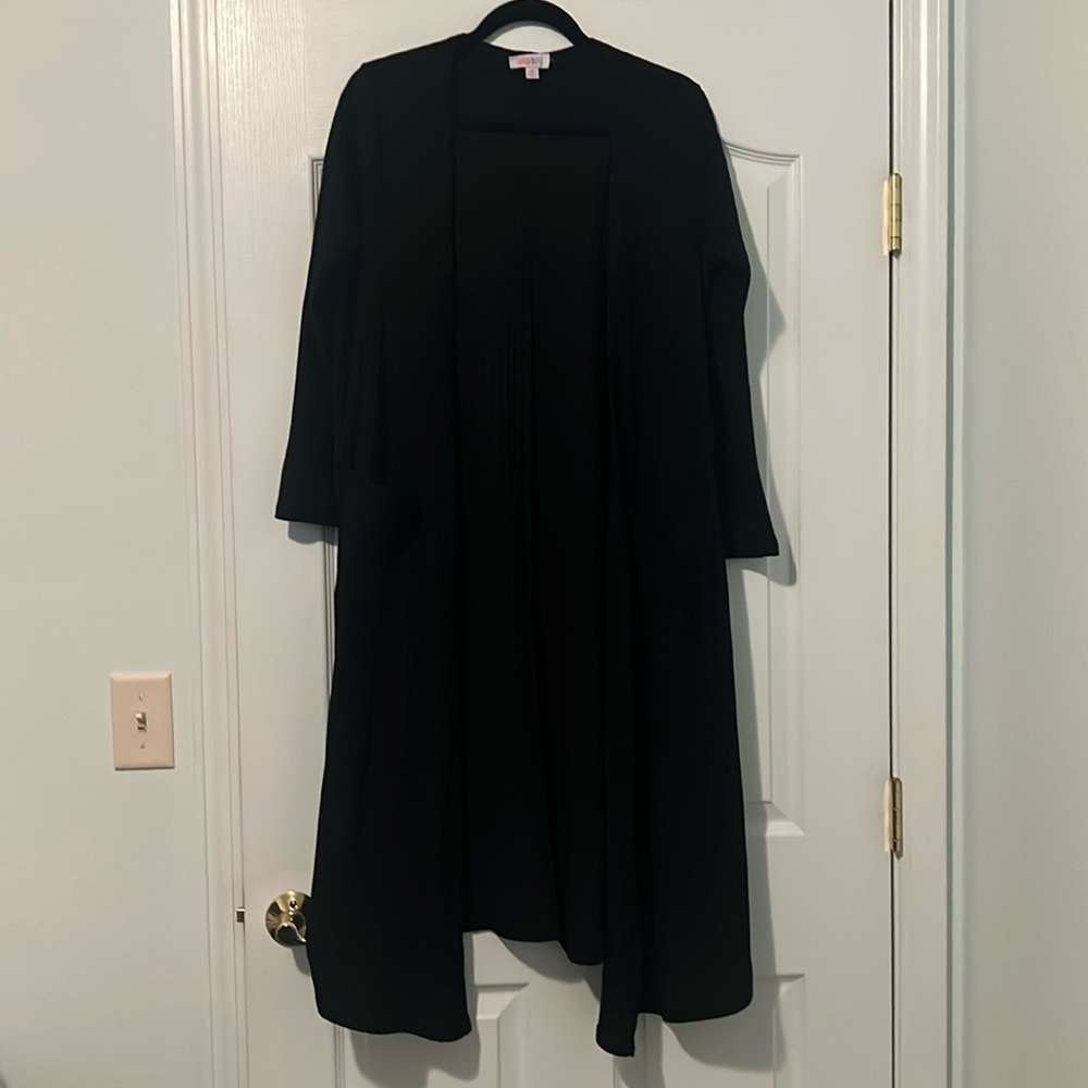 LulaRoe Ribbed Sarah Black Medium